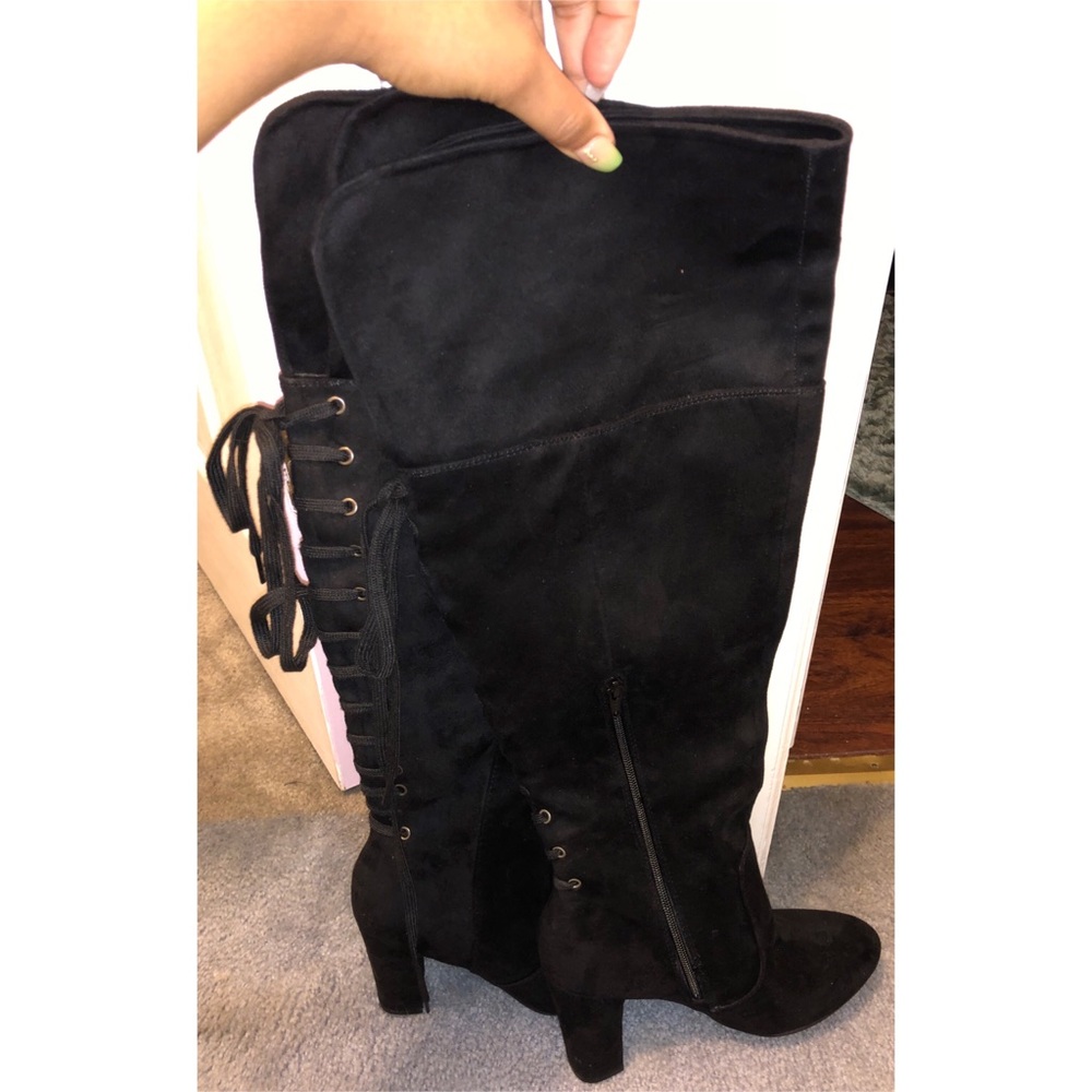 Cato’s Over-The-Knee Boots - Cori Black/Suedette